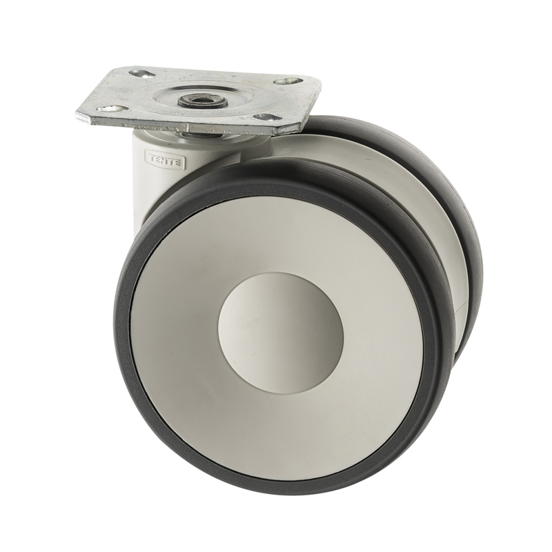 Designer White Furniture Castors Plate Fitting LS Series 