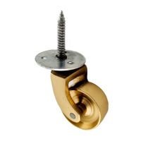 Brass Castor Wheels with Screw Fitting 