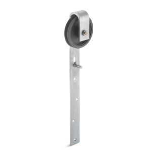 Sliding Door Roller and Bracket Cast Iron 90mm Wheel