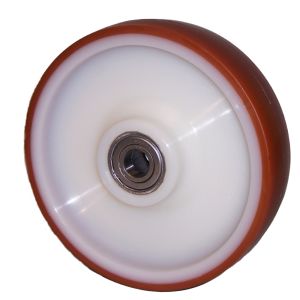 200mm Polyurethane Pallet Rollers with Ball Journal Bearings 25mm bore 