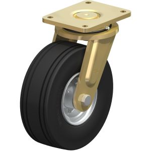 Heavy Duty Swivel Castor with Super Elastic Wheels 306mm Diameter