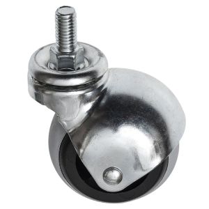AP Series Grey Rubber Swivel Ball Castor Stem Fitting