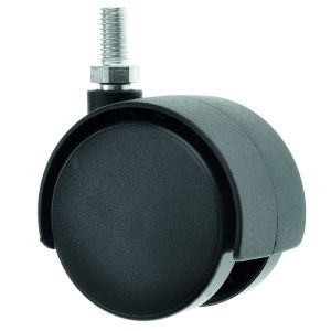 TW 40mm Office Chair Castor with Twin Wheel and Threaded Stem